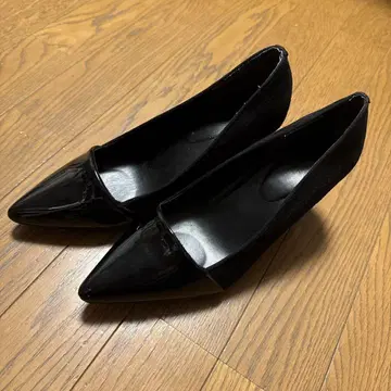 벨로아 투톤 하이힐 23.5cm
