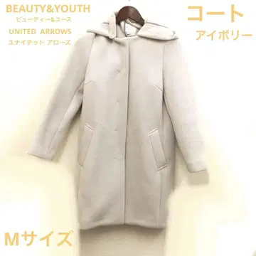 BEAUTY&YOUTH 롱 코트 여성용 아이보리 M 사이즈