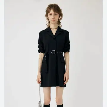 MOUSSY 미니 원피스 블랙