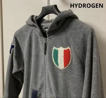 HYDROGEN 하이드로겐 플리스 후드티 후디 남성용 L