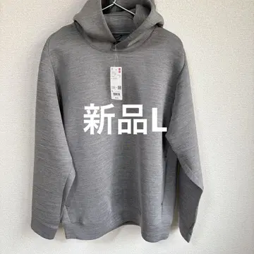 [새상품] 울트라 스트레치 드라이 맨투맨 풀 후드티 L 그레이