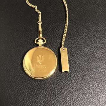 THE PEACE DESIGN 회중시계 블루 메탈릭 포켓 워치