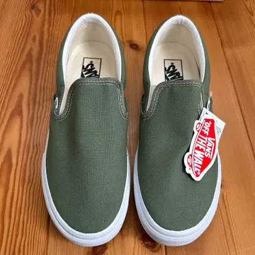 [ 27.5cm ] Vans LEAF SLIP ON 반스 올리브 슬립온