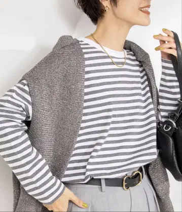 GIZA COTTON 롱 슬리브 T셔츠
