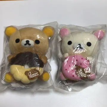 미스터 도넛 리락쿠마 코리락쿠마 봉제 인형 2체 세트 미개봉