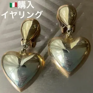 빅 사이즈 귀찌 골드 하트 금 도금 이탈리아제