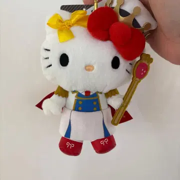 산리오 헬로키티 마스코트 키링 봉제 인형 왕관