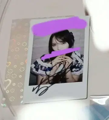 큐스토 마나베 나기사 온라인 특전회 사인 포함 폴라로이드
