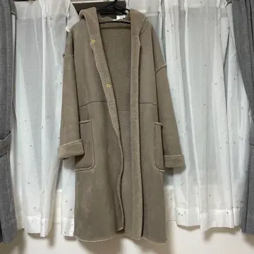 탁한 그레이 무스탕 코트 ONE 사이즈