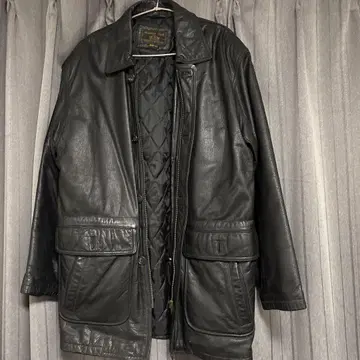SEAHOP CLUB 블랙 가죽 자켓 L