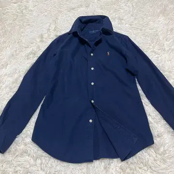 랄프 로렌 셔츠 네이비 여성용 블라우스