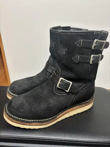 WESCO 웨스코 엔지니어 부츠 9E 블랙 러프아웃 스웨이드
