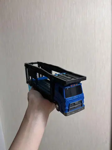 경찰 트럭 미니카 파랑