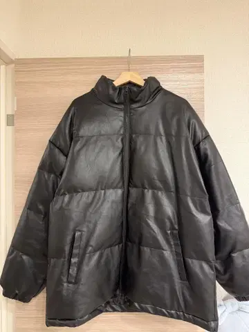 WEST.BOY 인조 가죽 패딩 자켓 블랙 2XL