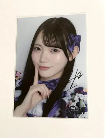 큐티 스트리트 큐스토 토크포트 마나베 나기사 사인 포함 브로마이드