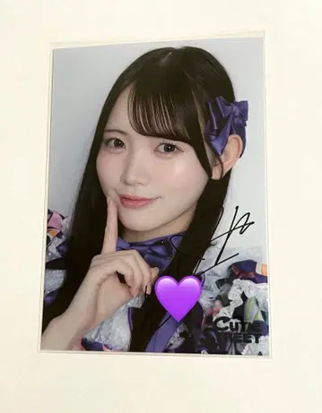 큐티 스트리트 큐스토 토크포트 마나베 나기사 사인 포함 브로마이드