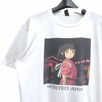 센과 치히로의 행방불명 T셔츠 화이트 ANVIL 스튜디오 지브리 A3