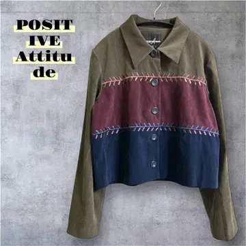 POSITIVE Attitude 멀티 컬러 절개 자켓
