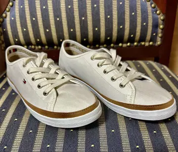 TOMMY HILFIGER 스니커즈 캔버스 로우컷 신발 23.5cm