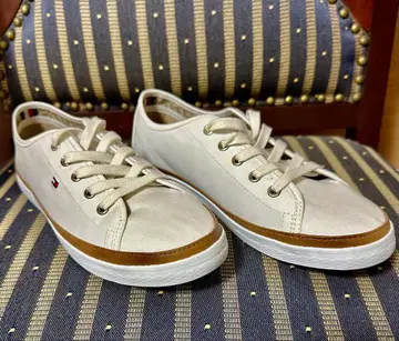 TOMMY HILFIGER 스니커즈 캔버스 로우컷 신발 23.5cm