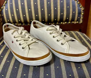 TOMMY HILFIGER 스니커즈 캔버스 로우컷 신발 23.5cm