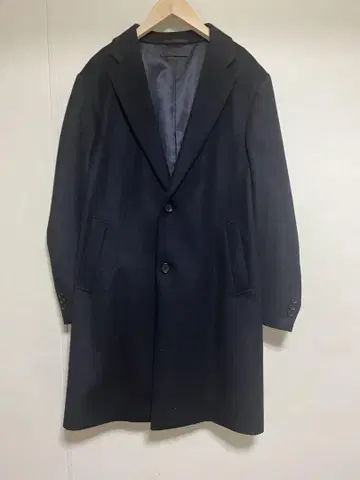 유니클로 울 캐시미어 체스터 코트 네이비 L 사이즈