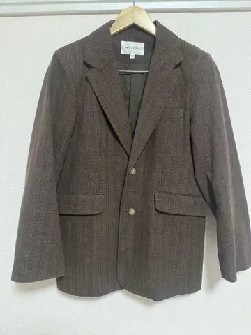 MOUSSY 체크 무늬 테일러드 자켓 사이즈 2