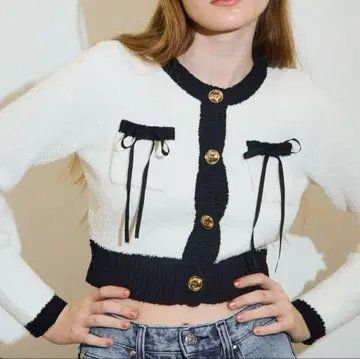 epine piping ribbon cardigan 에피누 가디건