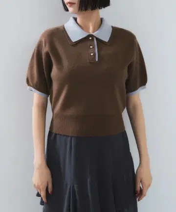 VIS  더블 컬러 폴로 상의