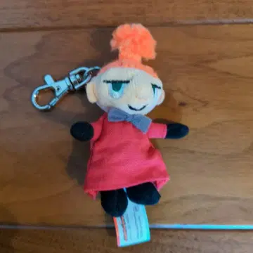 무민 봉제 인형 키링 빨간색