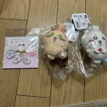 치이카와 랜드 수박 깨기 토끼 휘핑 하치와레 키링