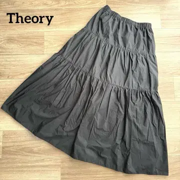 새상품급 Theory 22SS 워셔블 롱 티어드 스커트 일본제
