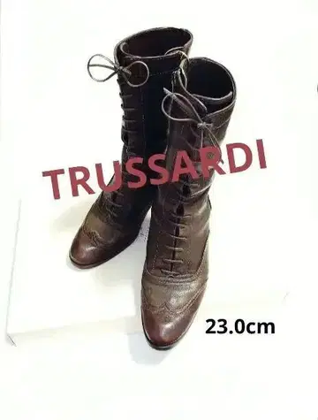 TRUSSARDI 트루사르디 레이스업 숏부츠 정가 39,800엔
