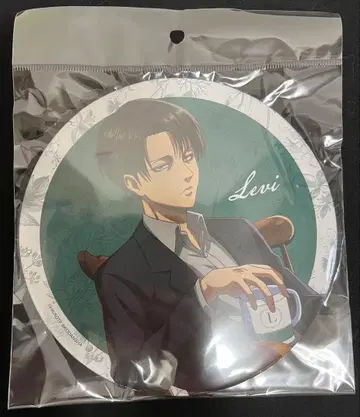 진격의 거인 리바이 티타임ver BIG 캔뱃지 미개봉 미사용 새상품