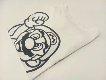 레어 T! 슈퍼 마리오 티셔츠 백 프린트 프리 사이즈