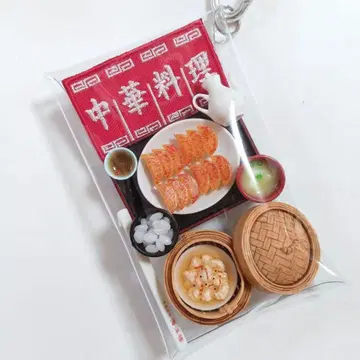 교자 가득 중화 요리 사이칸 가챠 파우치 미니어처 리멘트 미니 브랜드