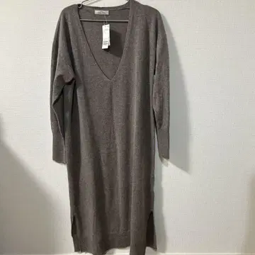저널 스탠다드 리룸 울 캐시미어 깊은 V넥 원피스