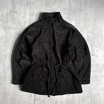[ 90s vintage ] 집업 블루종 허리 코드 하이넥 구제 의류