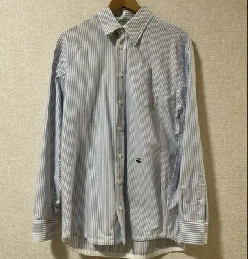 A.P.C. LACOSTE 스트라이프 긴팔 셔츠 블루
