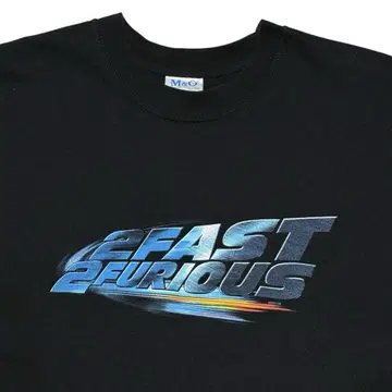 레어 XL 00's 2 Fast 2 Furious 티셔츠 와일드 스피드