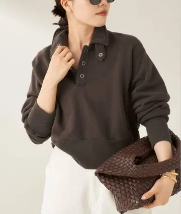 JANE SMITH / FLEECE SNAP 풀오버