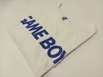 GAME BOY 게임보이 로고 T셔츠 화이트 블루 레트로