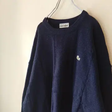 프랑스제 라코스테 LACOSTE 니트 스웨터 네이비
