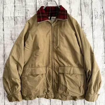 70s USA제 L.L.Bean 체크 무늬 울 안감 자켓
