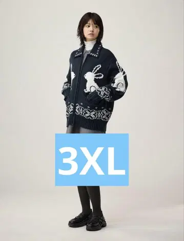 GU 토끼 로크 니트 자켓 rokh 3XL