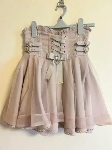 LIZLISA 레이스업 코르셋 스타일 치마바지