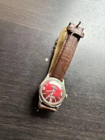 FORTIS 손목시계 빨간색 다이얼