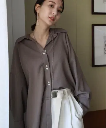 louren linen like over shirt