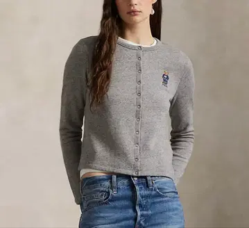 12/6까지 폴로 랄프로렌 폴로베어 가디건 그레이 S