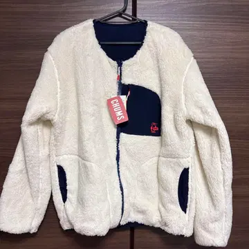 CHUMS 플리스 자켓 보아 자켓 리버서블